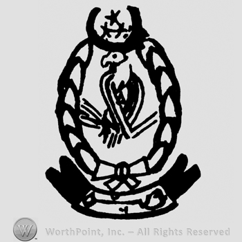 Crest with eagle and three stars above