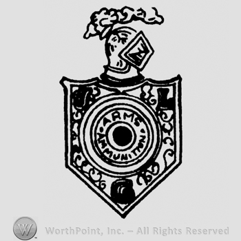 Shield with helmet with feathers