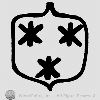 Shield with three asterisks