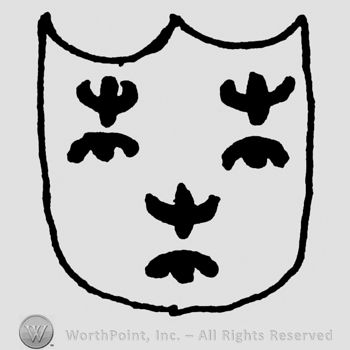 Shield with three fleur-de-lis