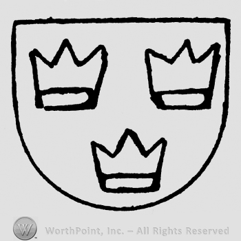 Shield with three crowns inside