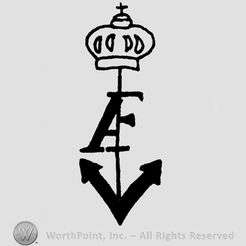 Capital AF on arrow, crown above