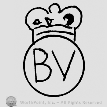 Circle with crown above, BV in uppercase inside the circle