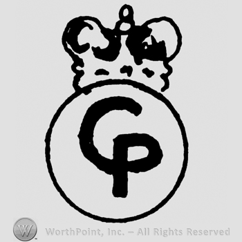 Uppercase CP inside a circle with a crown