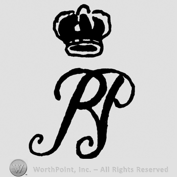 Handwritten uppercase BP with crown above