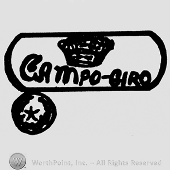 Campo-Giro written with uppercase letters, crown above, star inside a circle