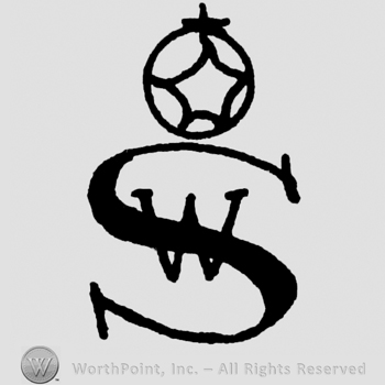 Uppercase S W, circle with star inside