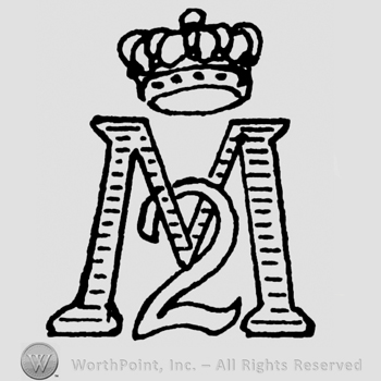 Crown, uppercase M, number 2