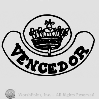 Vencedor written with uppercase letters, a crown