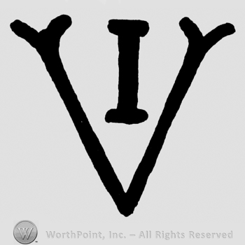 Uppercase I inside an uppercase V
