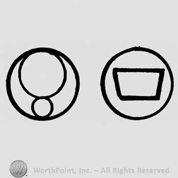 Two small circles inside a big circle, trapeze inside a circle