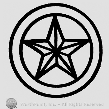 Star inside a double circle