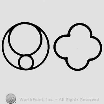 Circles inside a birg circle, design with flower petals