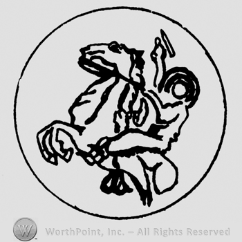 Horseman on a pranced horse and gun in his hand