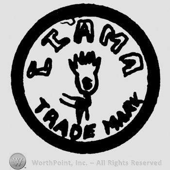 Complex design and Elama Trade Mark written with uppercase letters inside a circle