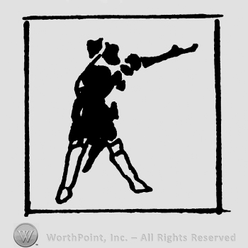Human pointing with gun inside a square
