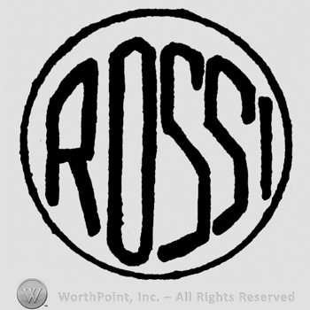 Rossi written with uppercase letters inside a circle