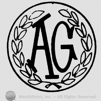 Uppercase AG inside a circle with branches