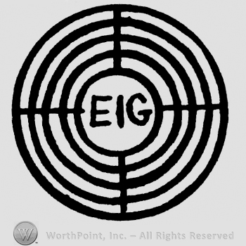 Uppercae EIG inside a round design similar to a target