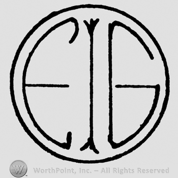 Uppercase handwritten EIG inside a circle