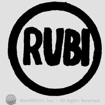 Rubi written with uppercase letters inside a circle