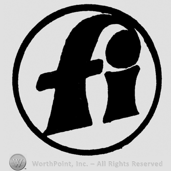 Lowercase FI inside a circle