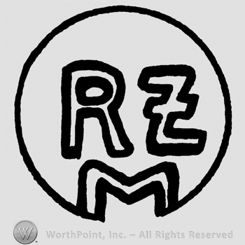 Uppercase RZM inside circle