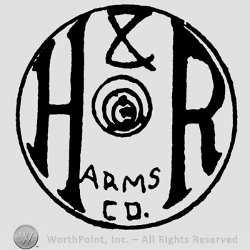 Uppercase H&R Arms Co. written inside a circle