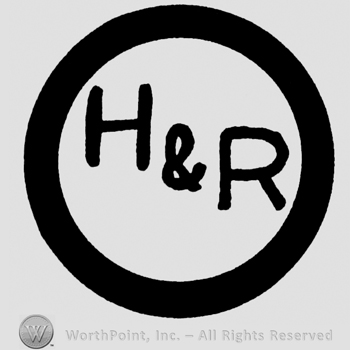 Uppercase H&R inside a circle