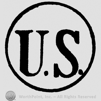 Uppercase U.S. inside a circle