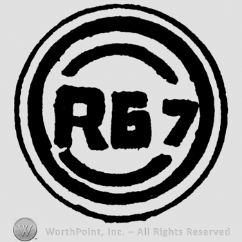Uppercase RG 7 inside a circle