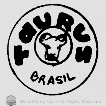 Taurus Brasil written with uppercase letters, bull's head, inside a circle