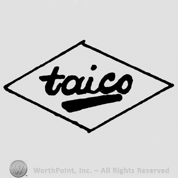 taico written with lowercase letters inside a diamond
