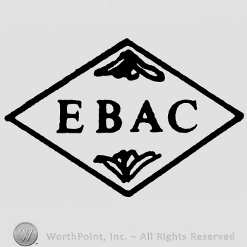 Uppercase EBAC written inside a diamond
