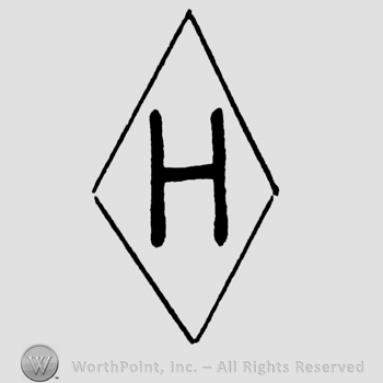 Uppercase H inside a diamond