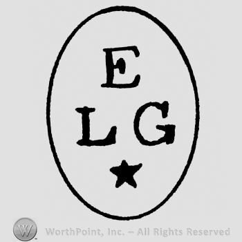 Uppercase LEG and a star inside an oval