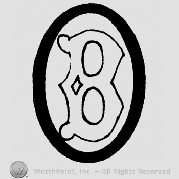 Uppercase B inside an oval