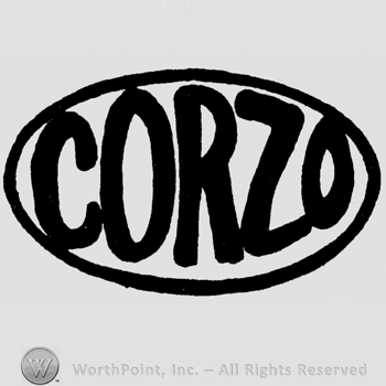 Corzo written with uppercase letters inside an oval