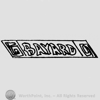 Bayard written with uppercase letters inside a rectangle