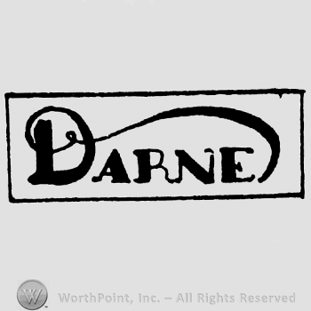 Darne written with uppercase letters inside a rectangle