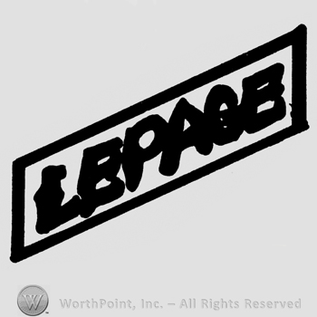 Lepage written with uppercase letters inside a rectangle