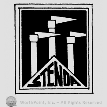 Stenda written with uppercase letters, three furnaces inside a square