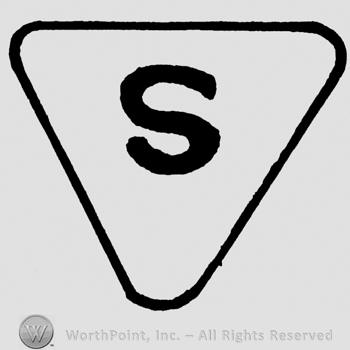 Uppercase S inside a triangle
