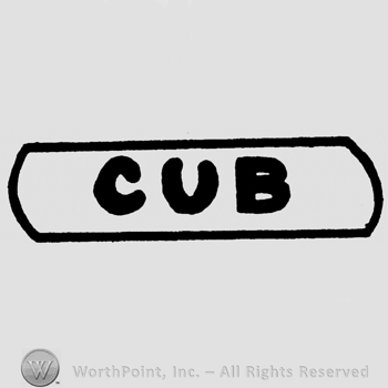 CUB written with uppercase letters inside a rectangle with round corners