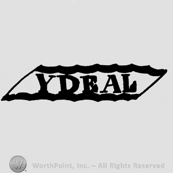 Ydeal written with uppercase letters on a ribbon