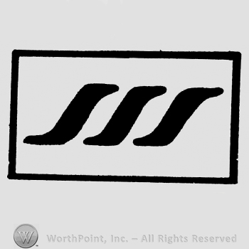Triple uppercase S inside a rectangle