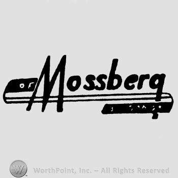 Mossberg written with lowercase letters, underlined