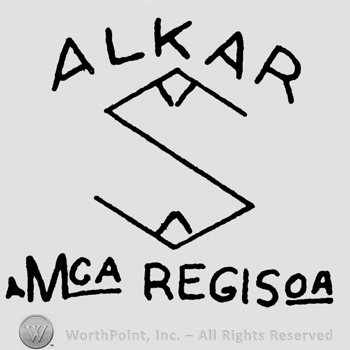 Alkar Mca Regisoa written with uppercase letters, big uppercase S