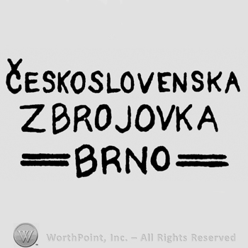 Ceskoslovensja Zbrojovka Brno written with uppercase letters