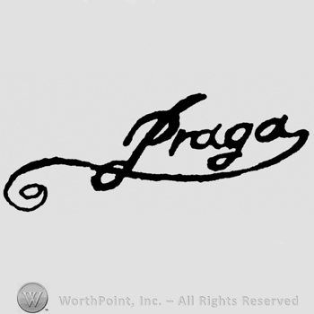 Handwritten Praga, signature-like